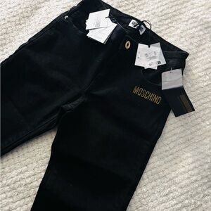 Moschino Straight-Leg Black Jeans for Boys age 8.